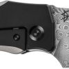 Kansept Loki Framelock Damascus - Black Titanium