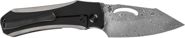 Kansept Loki Framelock Damascus - Black Titanium