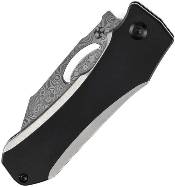 Kansept Loki Framelock Damascus - Black Titanium