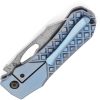 Kansept Loki Framelock Damascus - Blue Frag Titanium