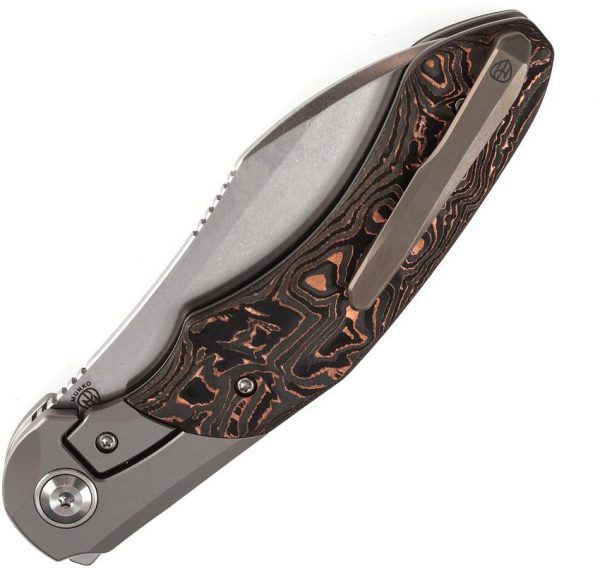 Kansept Cosmos Framelock Copper CF - Wharncliffe