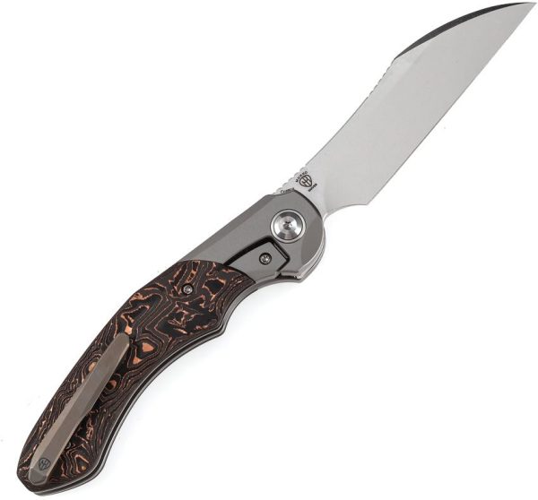 Kansept Cosmos Framelock Copper CF - Wharncliffe