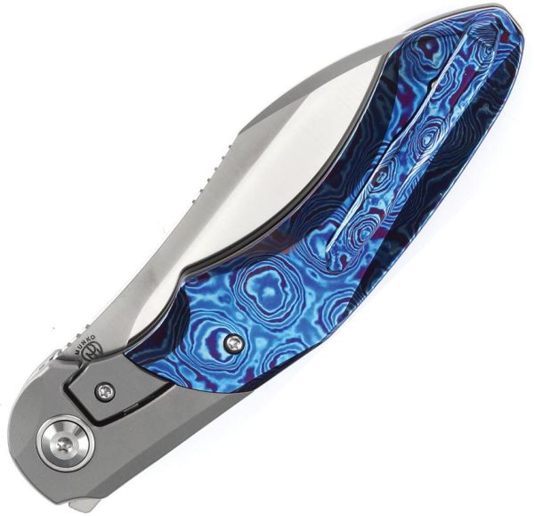 Kansept Cosmos Framelock Timascus - Wharncliffe