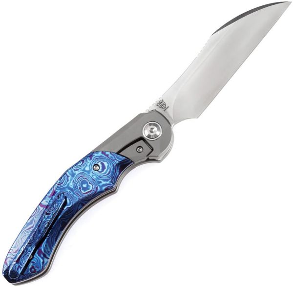 Kansept Cosmos Framelock Timascus - Wharncliffe