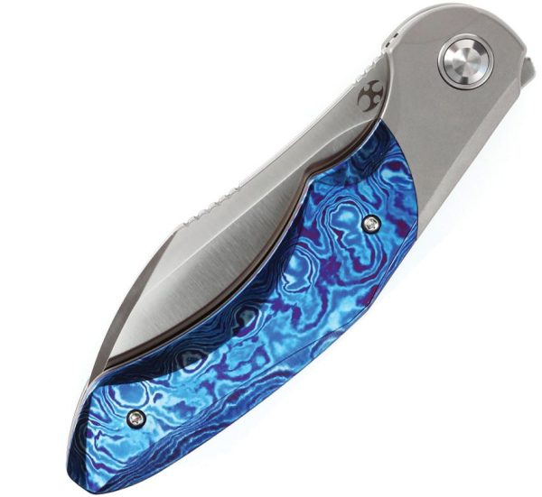 Kansept Cosmos Framelock Timascus - Wharncliffe