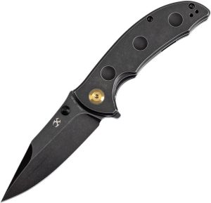 Kansept Rei Framelock SW Ti Black Stonewash CPM-20CV