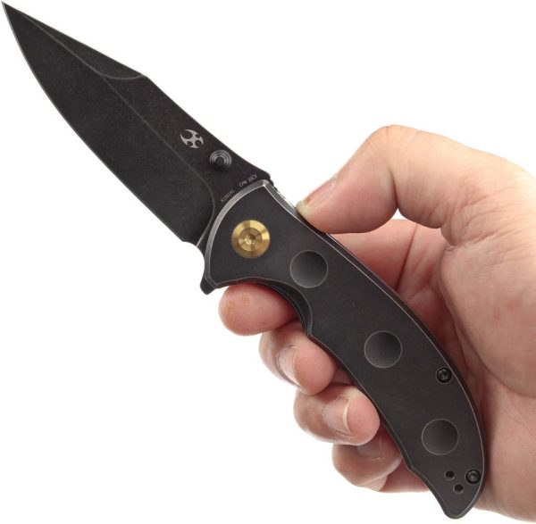 Kansept Rei Framelock SW Ti Black Stonewash CPM-20CV