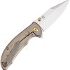 Kansept Rei Framelock Orange Peel Titanium CPM-20CV