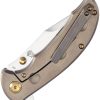 Kansept Rei Framelock Orange Peel Titanium CPM-20CV