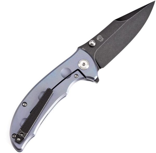 Kansept Rei Framelock Blue Ti Anodized CPM-20CV