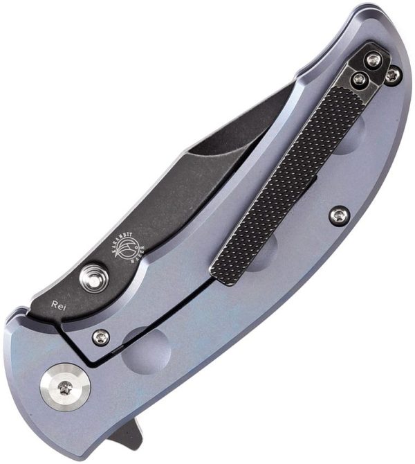 Kansept Rei Framelock Blue Ti Anodized CPM-20CV