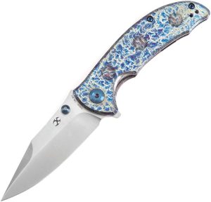 Kansept Rei Framelock Lightning Strike Anodized CPM-20CV