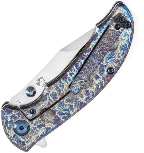 Kansept Rei Framelock Lightning Strike Anodized CPM-20CV