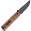 Kansept BTF Linerlock Tanto Brown Micarta CPM S35VN