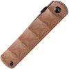 Kansept BTF Linerlock Tanto Brown Micarta CPM S35VN