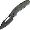 Kansept Link Framelock Green Micarta BlackWash CPM-20CV
