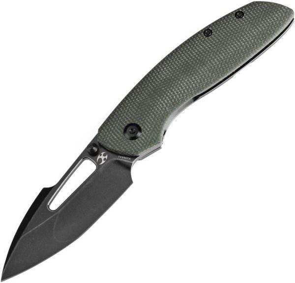 Kansept Link Framelock Green Micarta BlackWash CPM-20CV