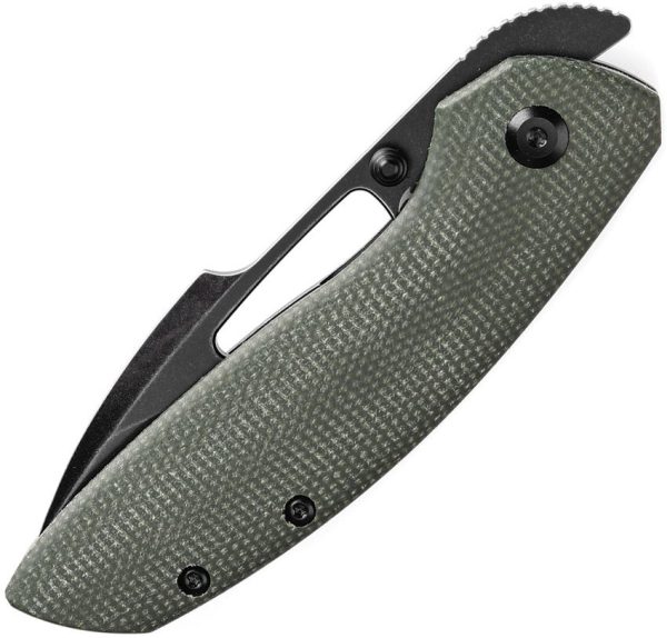 Kansept Link Framelock Green Micarta BlackWash CPM-20CV