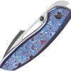 Kansept Link Framelock Timascus - CPM-20CV Blade