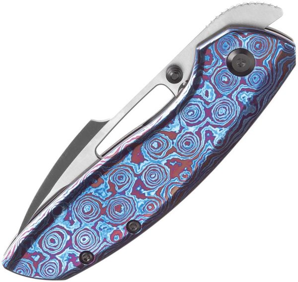 Kansept Link Framelock Timascus - CPM-20CV Blade