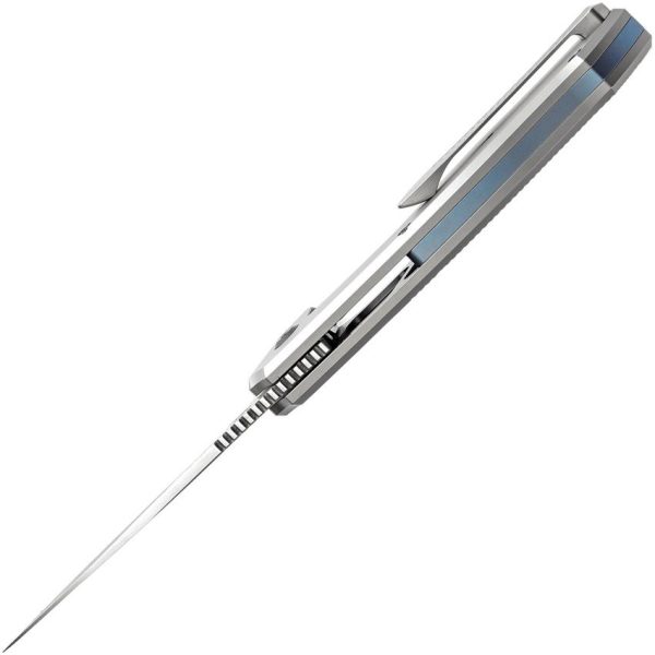 Kansept Havorn Framelock Dam ArcCF - Damascus Blade