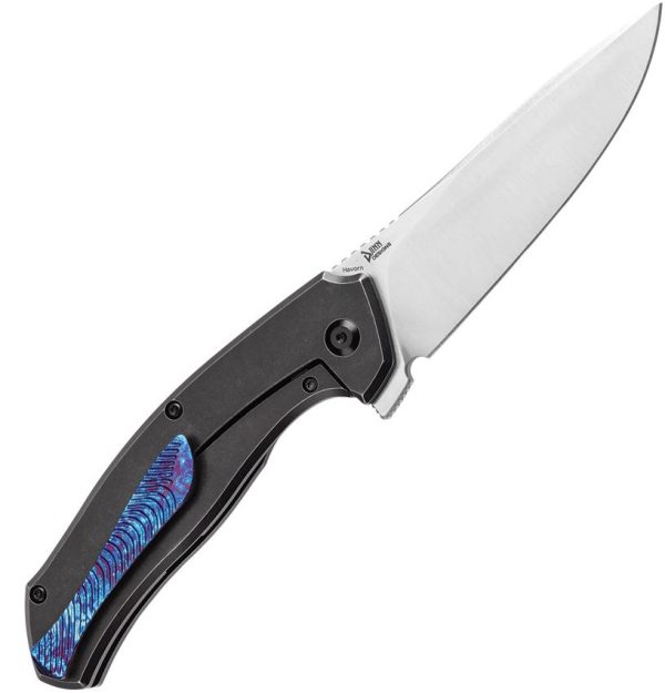 Kansept Havorn Framelock Timascus - CPM S35VN Blade