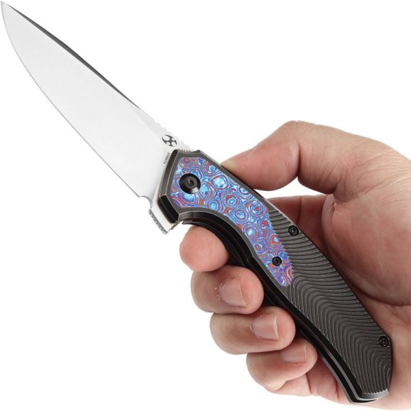 Kansept Havorn Framelock Timascus - CPM S35VN Blade