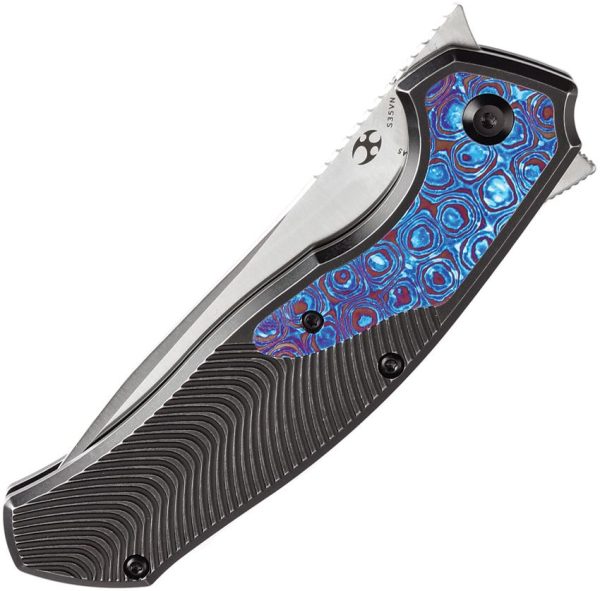 Kansept Havorn Framelock Timascus - CPM S35VN Blade