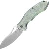 Kansept Echis Framelock Green Titanium Folding Knife