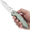 Kansept Echis Framelock Green Titanium Folding Knife