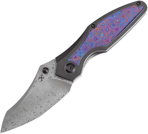 Kansept Baba Yaga Damascus Timascus Framelock