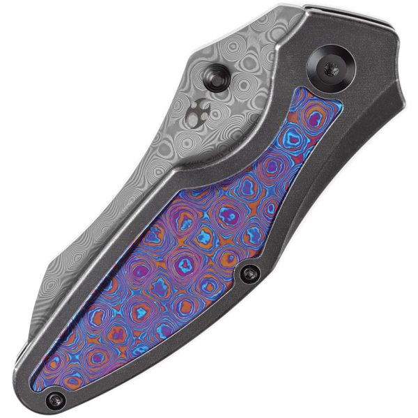 Kansept Baba Yaga Damascus Timascus Framelock