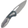Kansept Knives Thoth Bolster Lock Folding Knife Damascus Gray