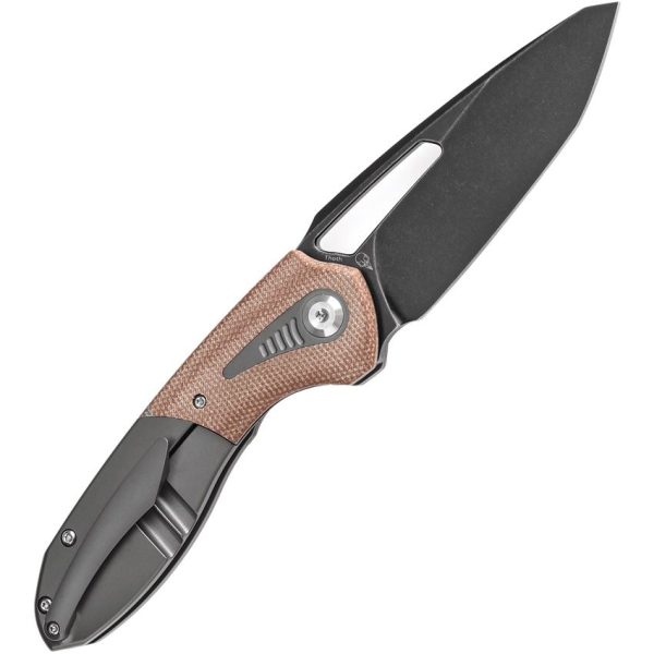 Kansept Thoth Bolster Lock Brown Micarta