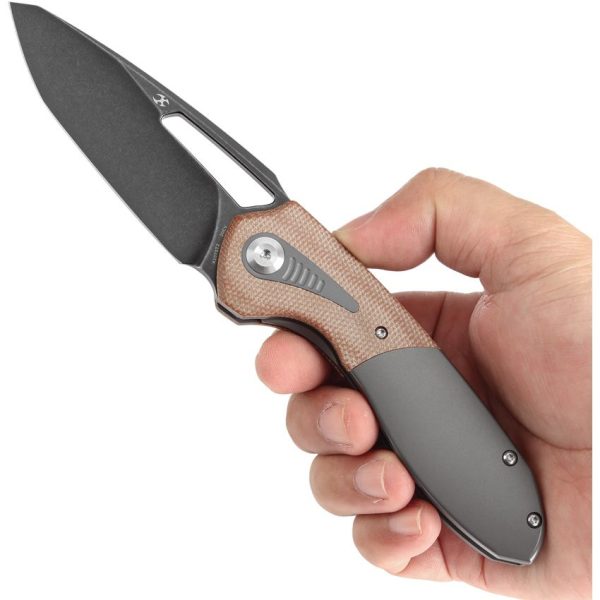 Kansept Thoth Bolster Lock Brown Micarta