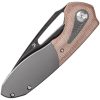 Kansept Thoth Bolster Lock Brown Micarta