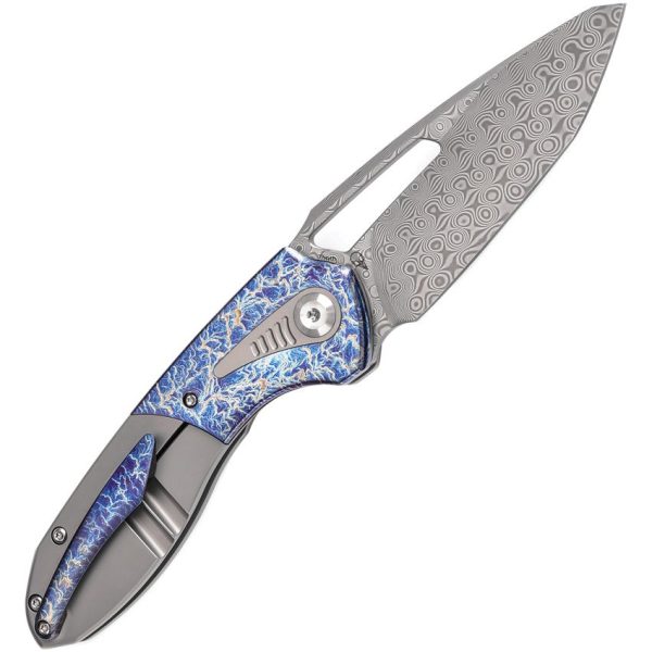 Kansept Thoth Bolster Lock Damascus Lightning