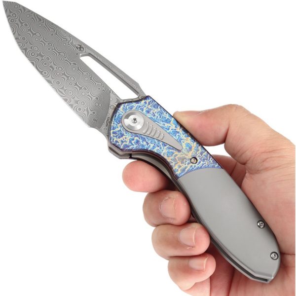 Kansept Thoth Bolster Lock Damascus Lightning