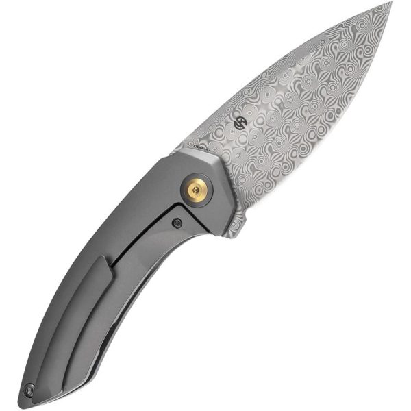 Kansept ODD 21 Framelock Damascus Gray