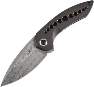Kansept ODD 21 Framelock Damascus Black Bronze