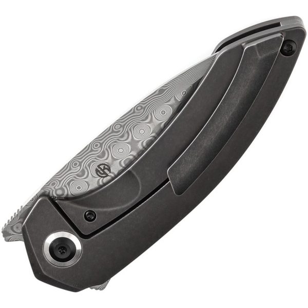 Kansept ODD 21 Framelock Damascus Black Bronze