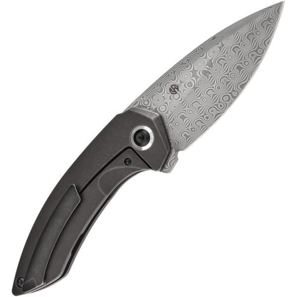 Kansept ODD 21 Framelock Damascus Black Bronze