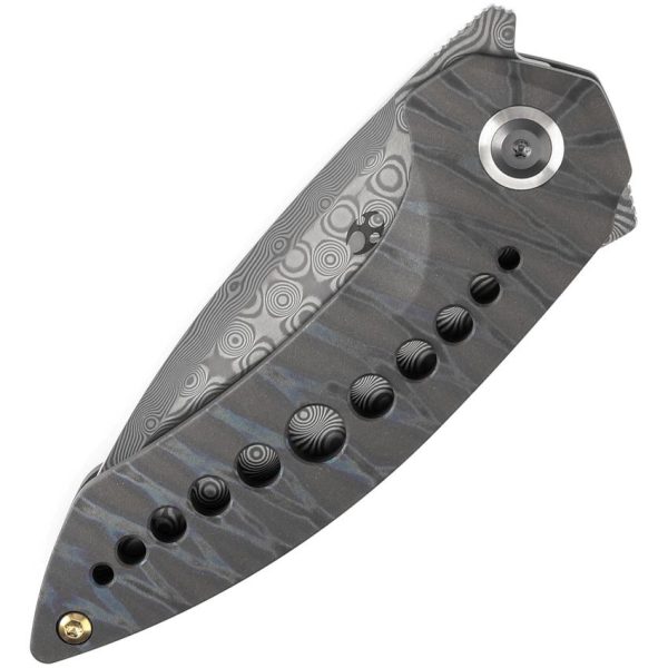 Kansept ODD 21 Framelock Damascus Flame