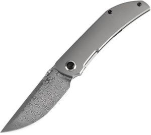 Kansept Tarkin Framelock Damascus Tanto Titanium