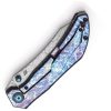Kansept Tipper Framelock Lightning Damascus Titanium