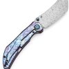 Kansept Tipper Framelock Lightning Damascus Titanium