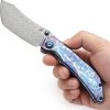 Kansept Tipper Framelock Lightning Damascus Titanium