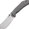 Kansept Tipper Framelock Tiger Stripe Damascus