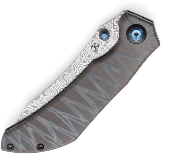 Kansept Tipper Framelock Tiger Stripe Damascus