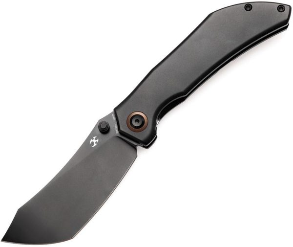 Kansept Tipper Framelock Black S35VN Bronze Accents